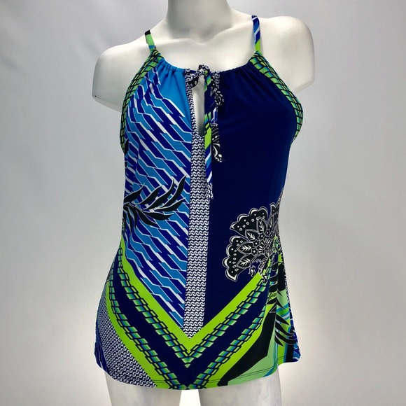 Hale Bob Tops - HALE BOB top! Blue/ Lime. Size: oversized S.